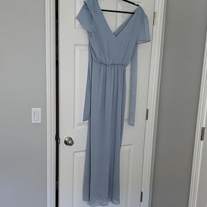 WAYF maxi dress, light blue
